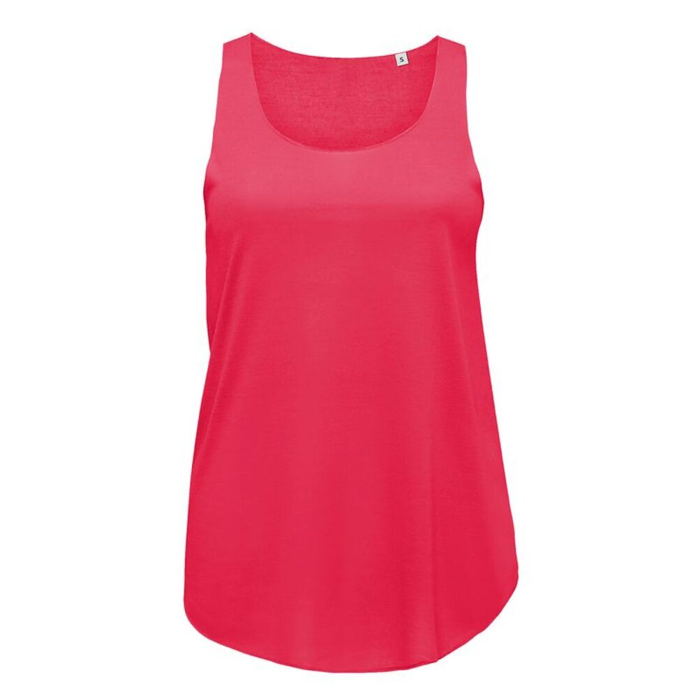 SOLS Ladies Jade Tank Top / Neon Coral